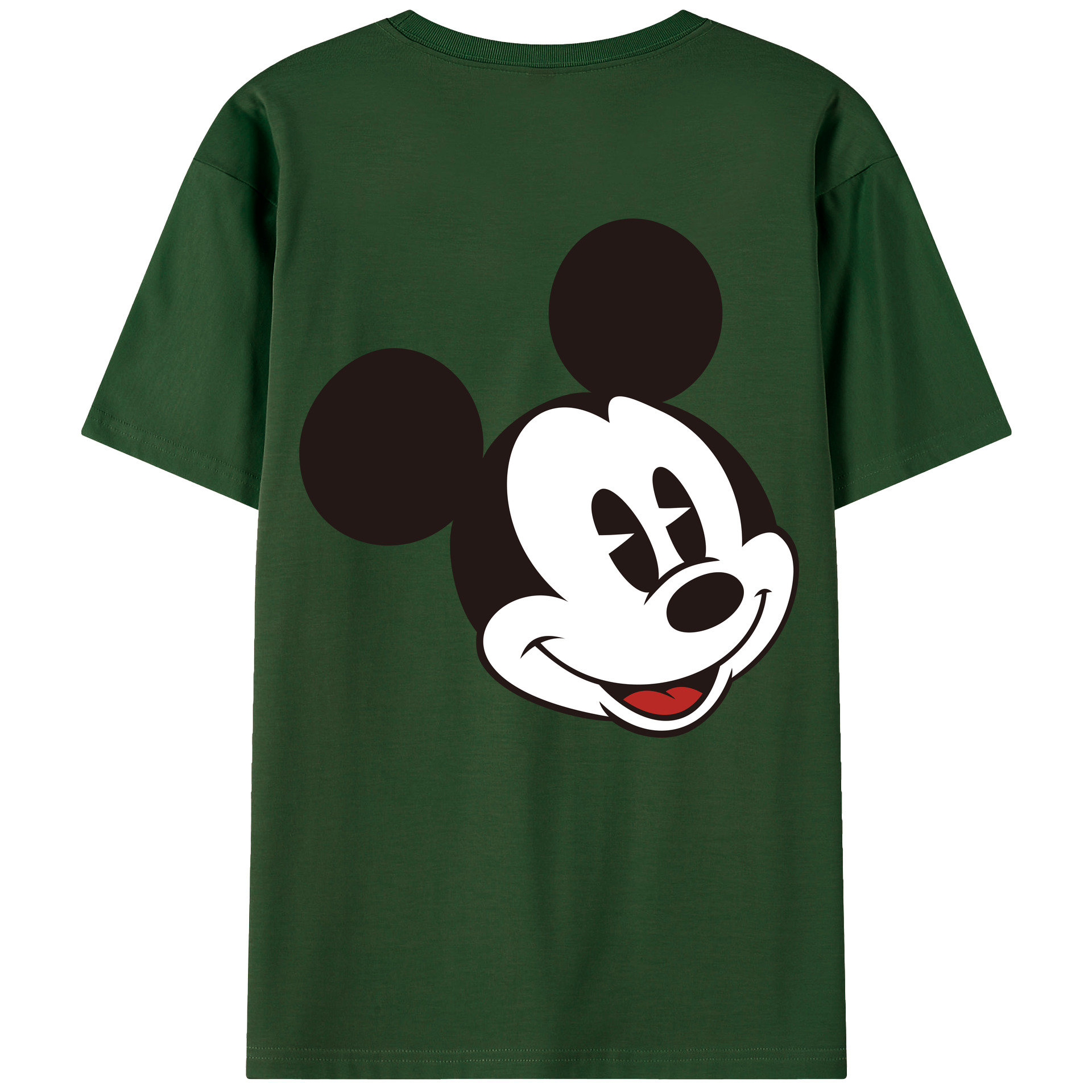 （画像用） ミッキーマウス Mickey Mouse 綿100％半袖Tシャツ（背面プリント）